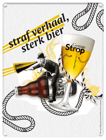 Gentse Strop metalen reclamebord